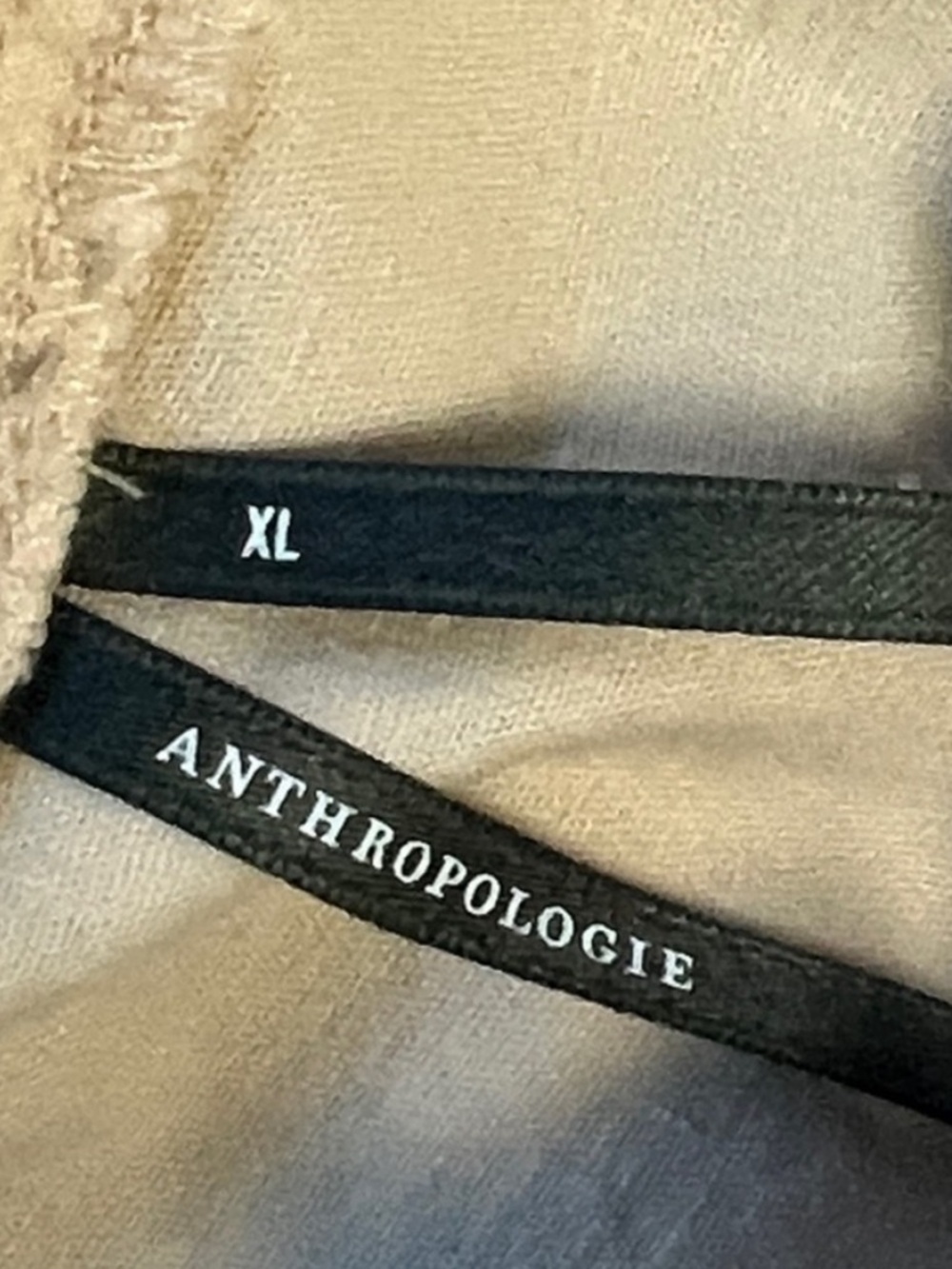 Anthropologie Cream Linen-Blend Sleeveless Button-Front Top XL - Picture 4 of 7